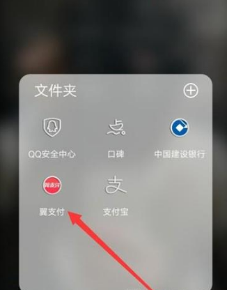 打开手机，找到翼支付，点击并进入，如图所示。进入之后，点