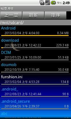 Folder Size Chart