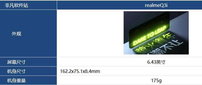 realmeQ3i机身尺寸多大