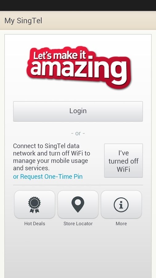 My SingTel Account