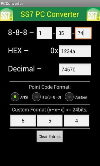 SS7 Point Code Converter