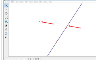 几何画板怎么制作点到直线的垂线
