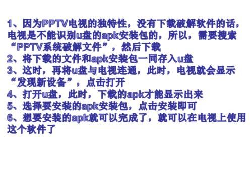 pptv电视不识别u盘apk怎么办