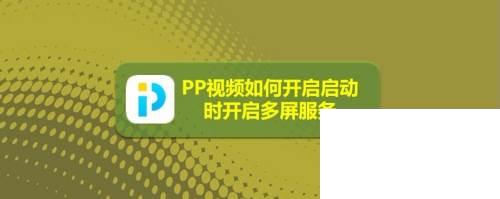 PP视频如何开启启动时开启多屏服务