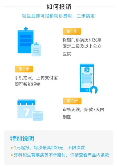 支付宝门诊报销金可以报吗 支付宝门诊报销金怎么报