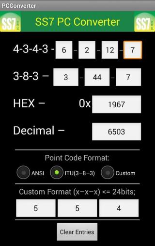 SS7 Point Code Converter