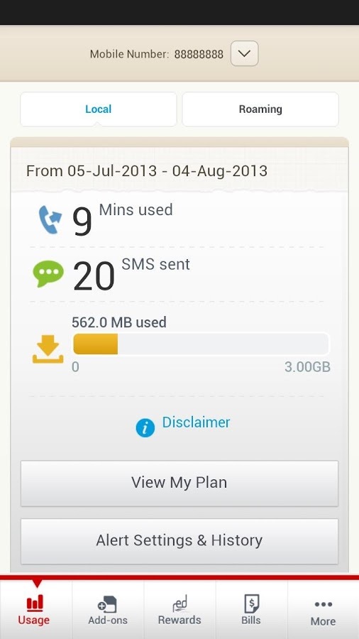 My SingTel Account