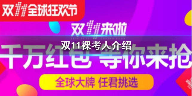 淘宝双11裸考人是什么意思