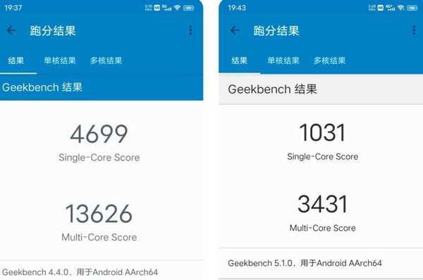 iQOONeo3s单核及多核跑分一览