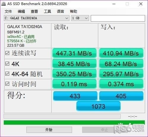 ASSSD(固态硬盘测试软件AS下载,SSD下载,Ben