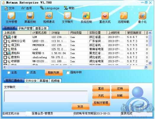 网络人远程监控软件(Netman)下载,企业激活版软件，