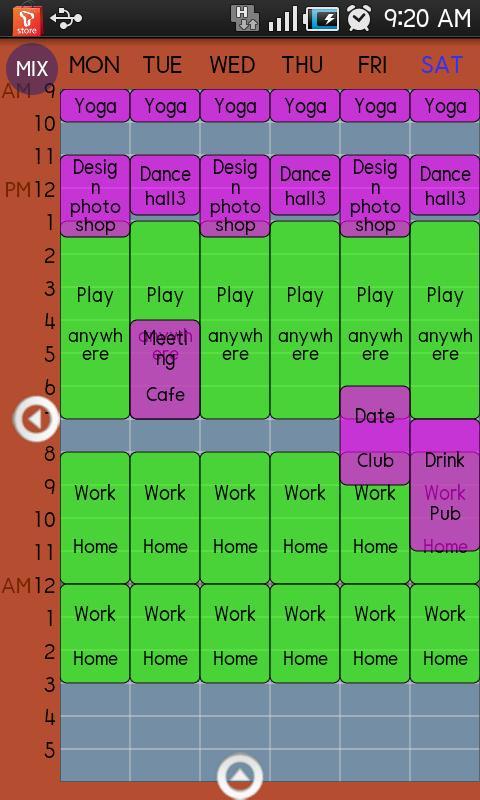 Timetable TimeSpread app安卓版下载APP截图