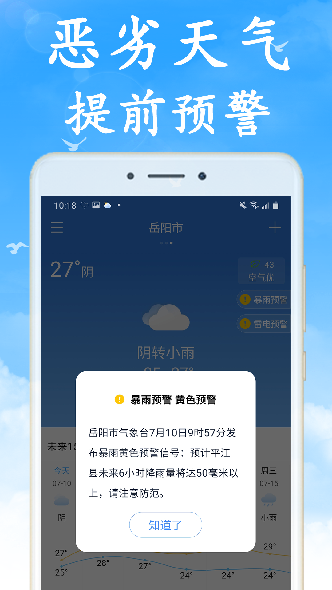 全国实时天气预报