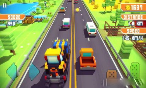 Blocky Highway Traffic Racing