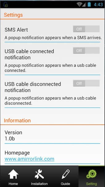 Android MirrorLink