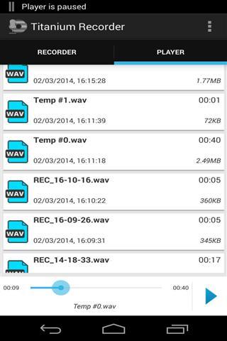 Titanium Voice Recorder with number ID