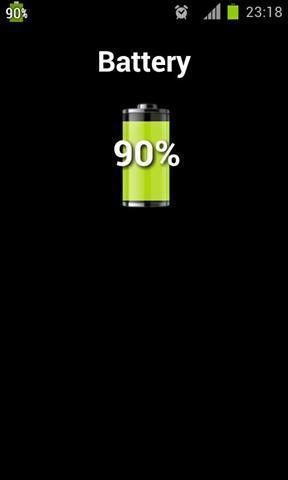 show battery percentage