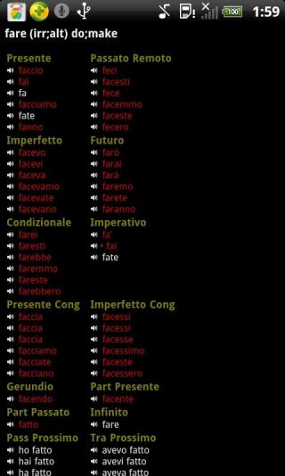 Italian Verbs