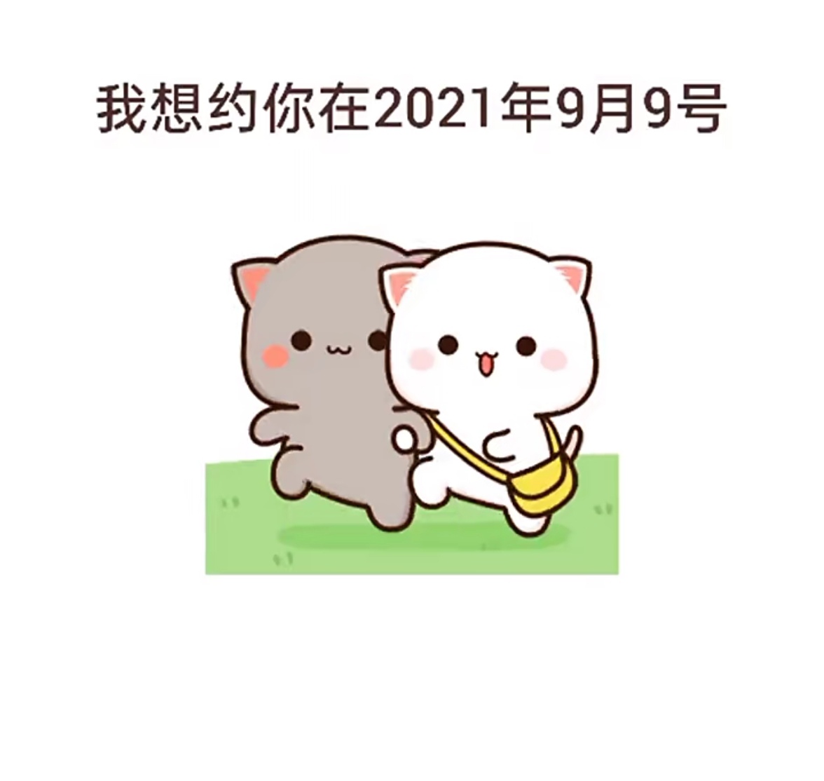 我想约你在2021年9月9号看场电影表情包