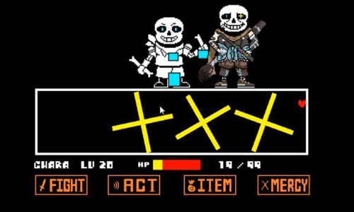 Inktale Ink Sans Dash