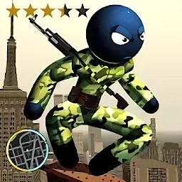 陆军士兵绳索英雄(Army Stickman Rope Hero)手游