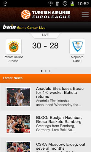 Euroleague MobileAPP截图