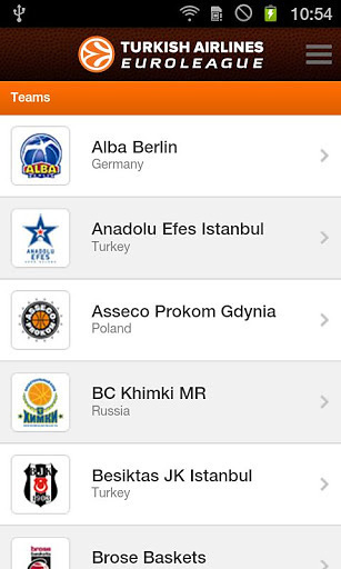 Euroleague MobileAPP截图