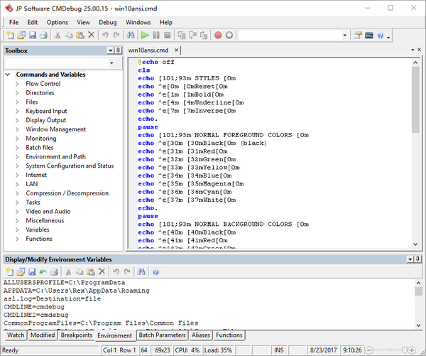 JP Software CMDebug特色