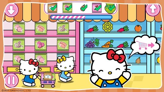 Hello Kitty孩子超级市场游戏