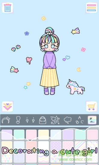 粉彩女孩汉化版全服装解锁(pastel girl)