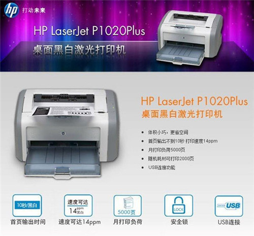 HP laserjet 1020 Plus打印机驱动官方下载功能特点