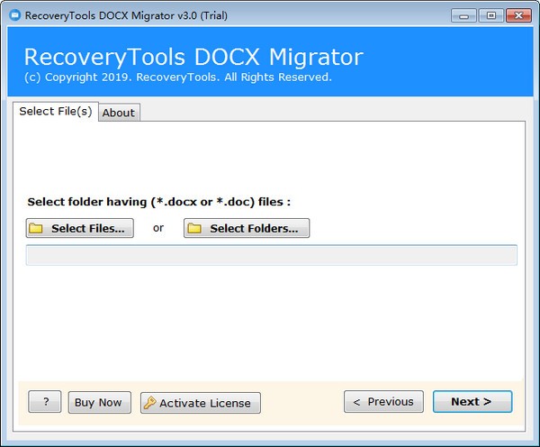 RecoveryTools DOCX Migrator