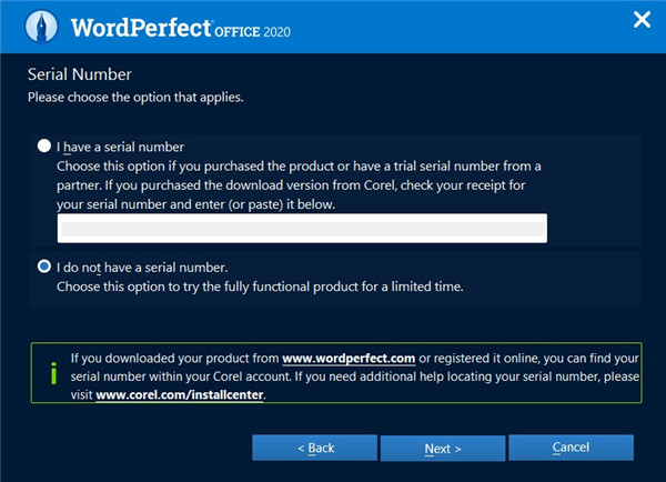 WordPerfect Office Standard安装破解教程3