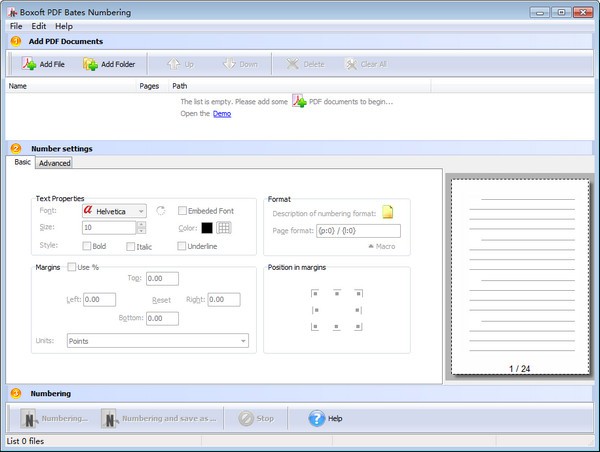 Boxoft PDF Bates Numbering下载截图1