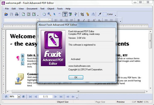 Foxit Pdf Editor2.2.1破解版功能介绍