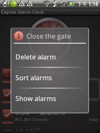 Alarms tasks reminder calendar