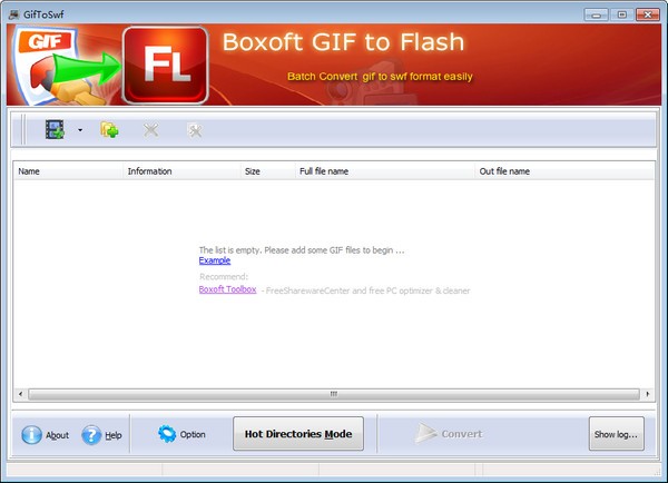 Boxoft GIF To Flash