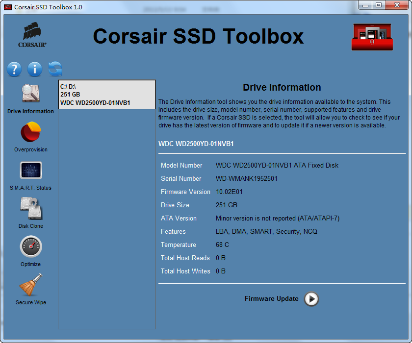 corsair ssd toolbox