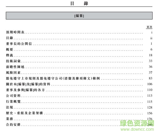 招股说明书截图