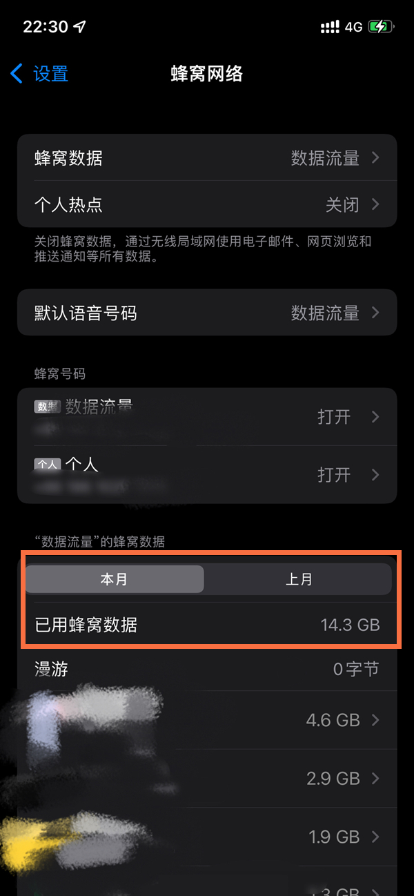 iphone12每日流量怎么看