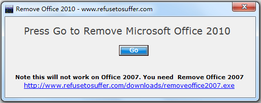 Remove Office 2010