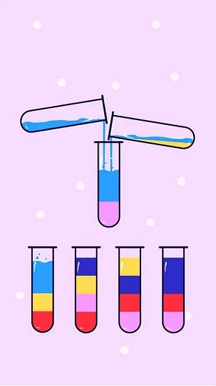 液体颜色水排序游戏