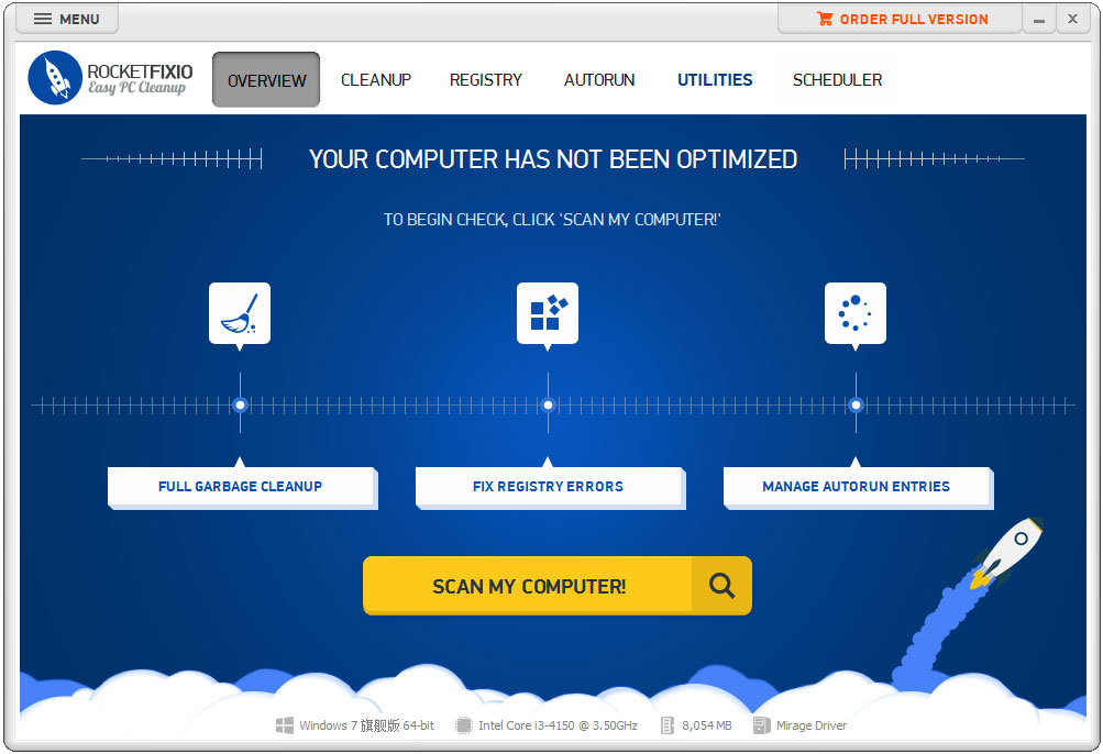 RocketFixio(系统文件卸载清理工具)下载