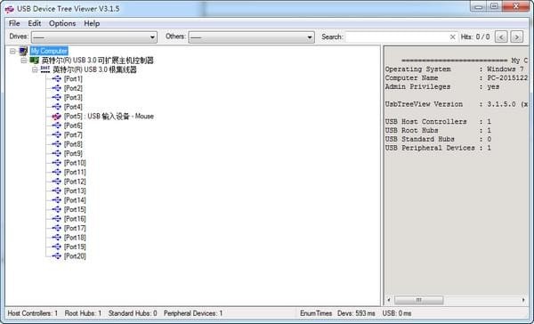 USB Device Tree Viewer（USB查看器）