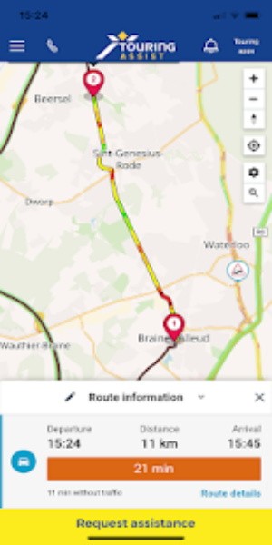 Touring Assist app