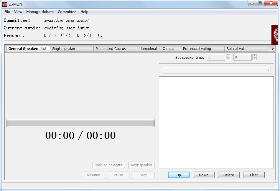 wxMUN(模拟联合国会议软件)下载