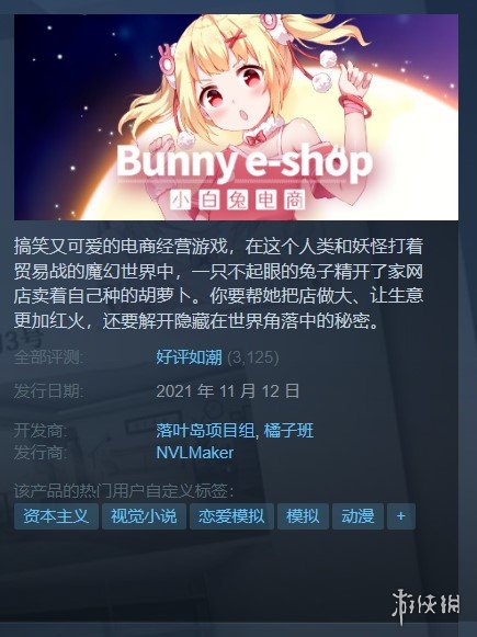 《小白兔电商（Bunny e-Shop）》在11月12号