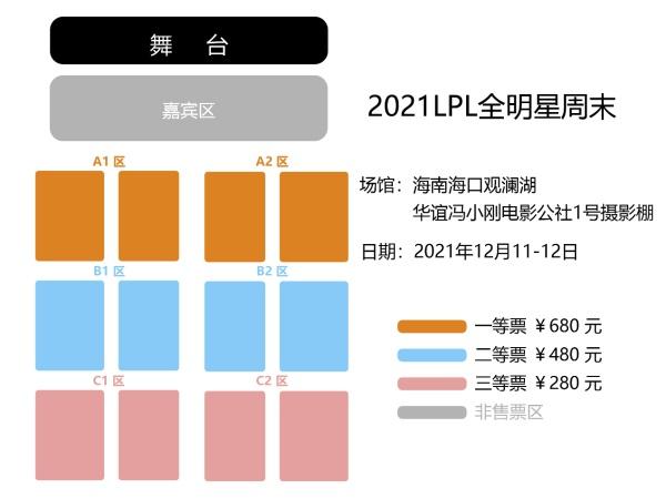 2021lpl全明星周末门票多少钱