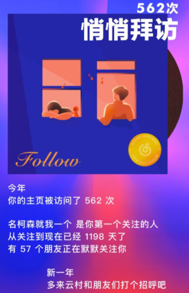 网易云音乐有访客记录吗