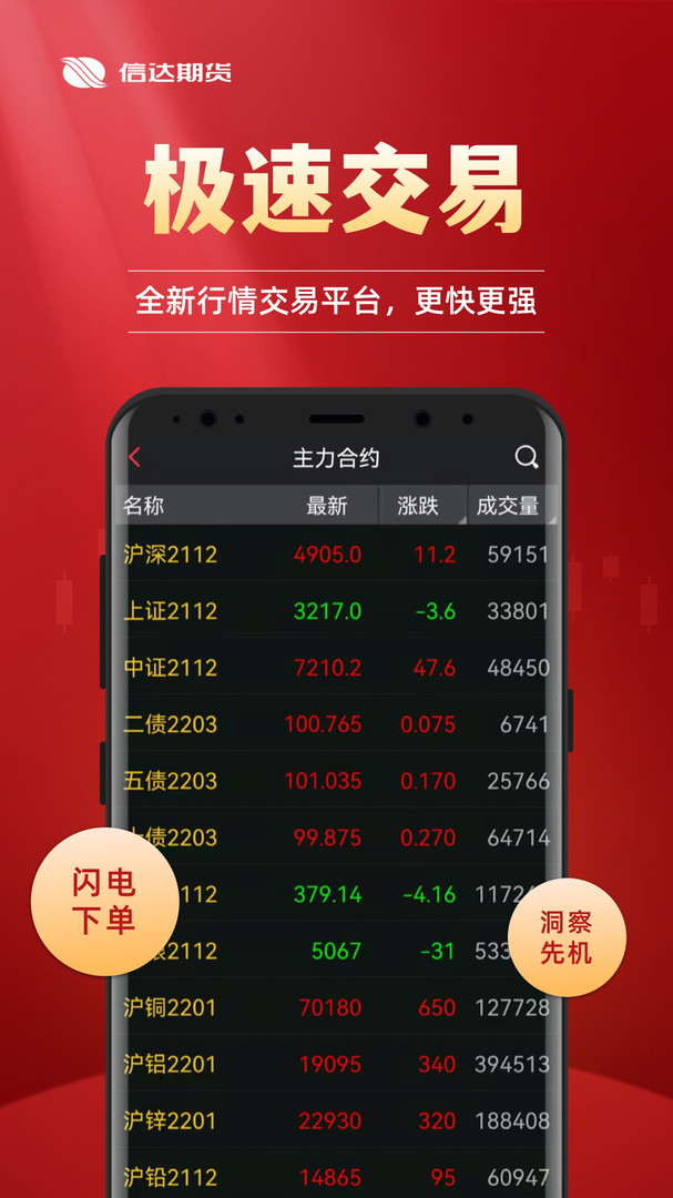 信达期货极速交易APP截图